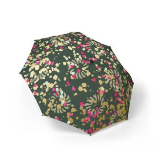 Dark green fantasy art folding umbrella