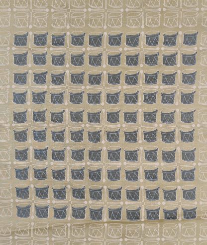 Vintage geometric silk scarf - Image 4