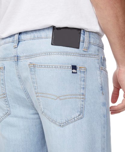 Men's light blue straight jeans - Image 5