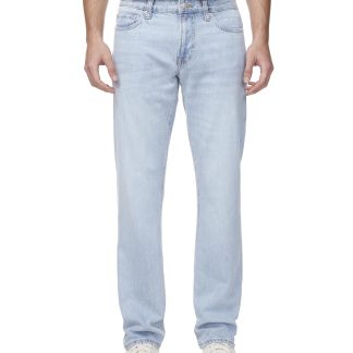 Men's light blue straight jeans