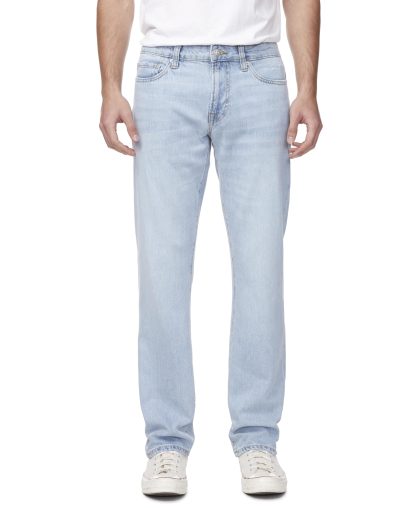 Men's light blue straight jeans