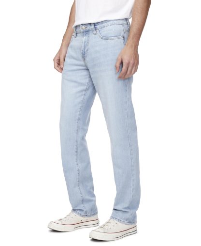 Men's light blue straight jeans - Image 2
