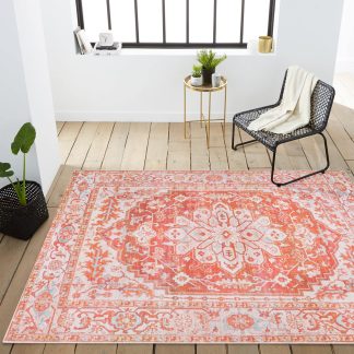 Retro ethnic print carpet