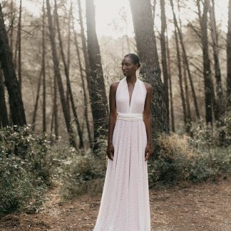 Forest lace wedding dress