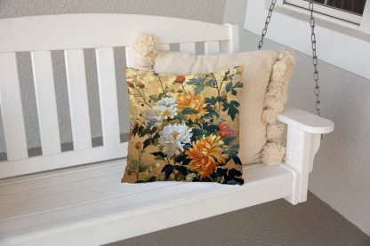 Chinese style flower pillow - Image 4