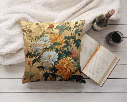 Chinese style flower pillow