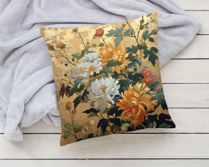 Chinese style flower pillow - Image 2