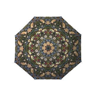 Morris style flower and bird reverse umbrella