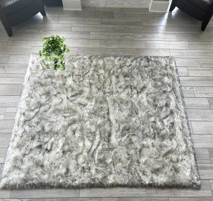 Super Soft Faux Sheepskin Square Rug - Image 2