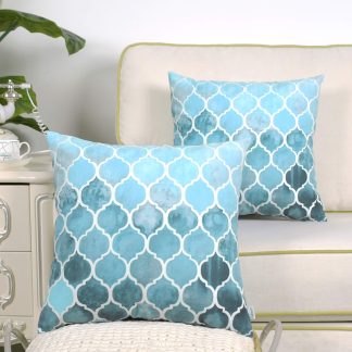 Sea Rhyme Diamond Pattern Pillowcase