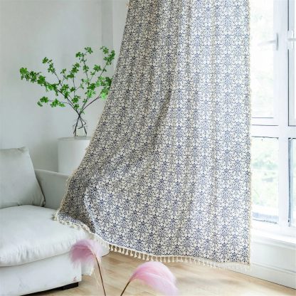 Retro pattern tassel curtains - Image 6