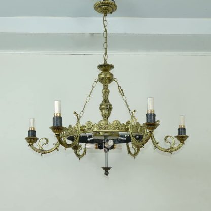 Tiffany style multi-head chandelier - Image 9