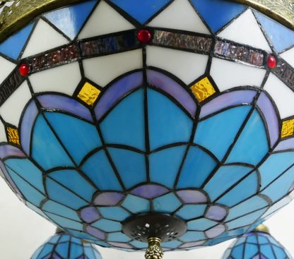 Tiffany style multi-head chandelier - Image 5