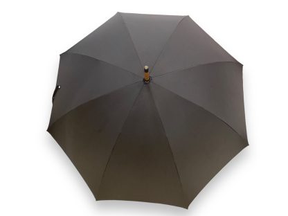 Vintage distressed solid wood curved handle long handle umbrella - Image 2