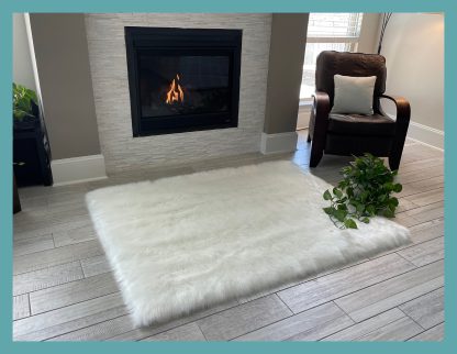 Super Soft Faux Sheepskin Rectangular Rug - Image 4