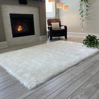Super Soft Faux Sheepskin Rectangular Rug