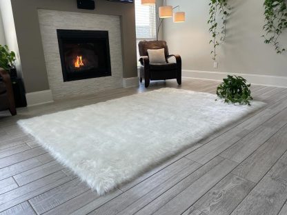 Super Soft Faux Sheepskin Rectangular Rug