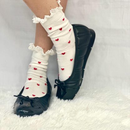 Sweetheart lace heart socks - Image 3