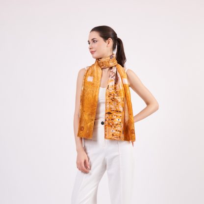 Art print silk scarf