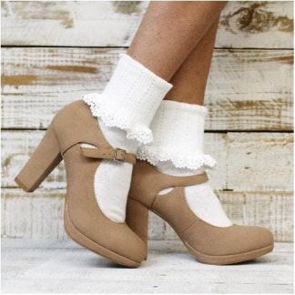 Vintage lace socks