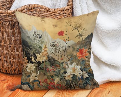 Landscape and Flowers Pillow - Image 5