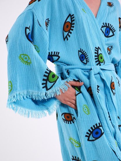 Artistic hand-painted bathrobe - Image 4