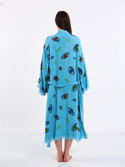 Artistic hand-painted bathrobe - Image 3