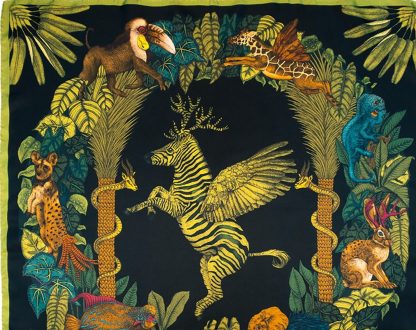 Wild Leaf Silk Square Scarf - Image 3
