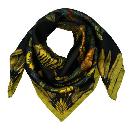 Wild Leaf Silk Square Scarf - Image 2