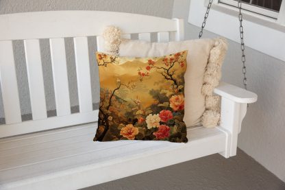 New Chinese style landscape flower and bird pillow - Image 6