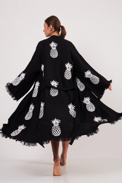 Pineapple jacquard-knit bathrobe - Image 7