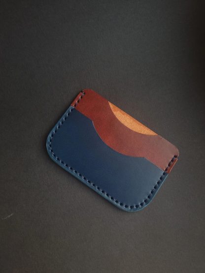 Contrast color aesthetic leather card holder - Image 3