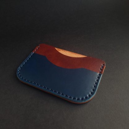 Contrast color aesthetic leather card holder - Image 2