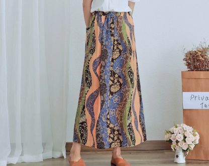 High waist printed maxi skirt - Image 6