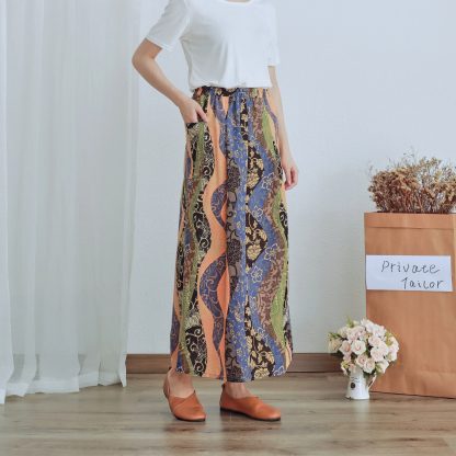 High waist printed maxi skirt - Image 5