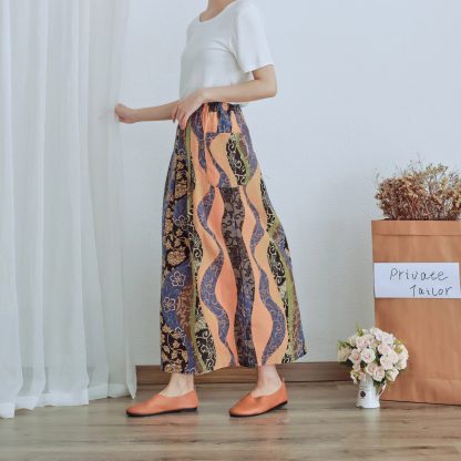 High waist printed maxi skirt - Image 4