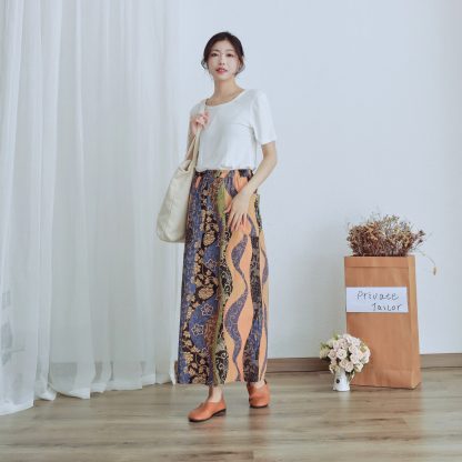 High waist printed maxi skirt - Image 2