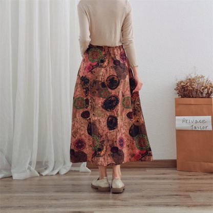 Button print maxi skirt - Image 4