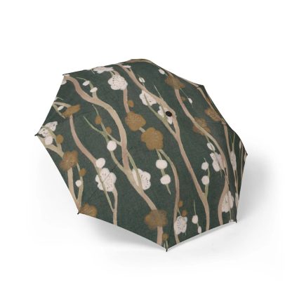 Japanese style plum branch folding umbrella