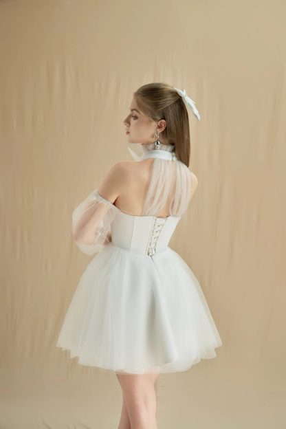 Fairy-style halterneck wedding dress - Image 2