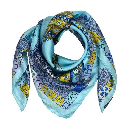Ocean scroll silk scarf - Image 4