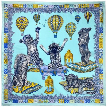 Ocean scroll silk scarf - Image 3