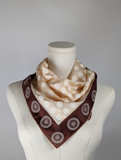 Simple geometric silk square scarf - Image 5