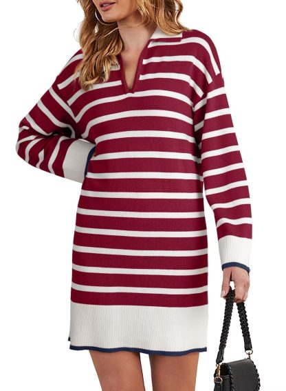 Striped knitted dress - Image 5