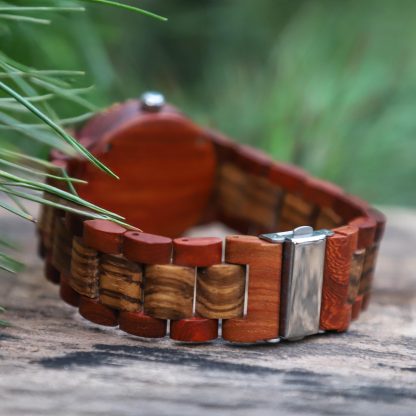 Vintage wooden mechanical watch - Image 6