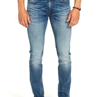 Men's slim washed jeans