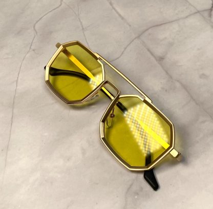 Cool hexagonal metal frame sunglasses - Image 5