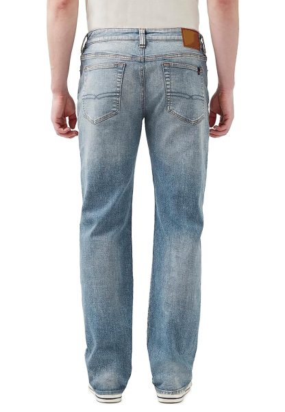 Men's light blue washed jeans - Image 2