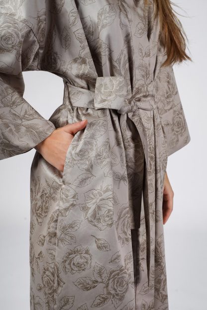 Vintage Jacquard Satin Nightgown - Image 3