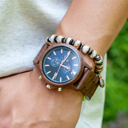 Wooden multifunctional mechanical watch - Image 7